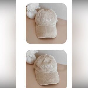 Mom and dad hats, brand new never worn